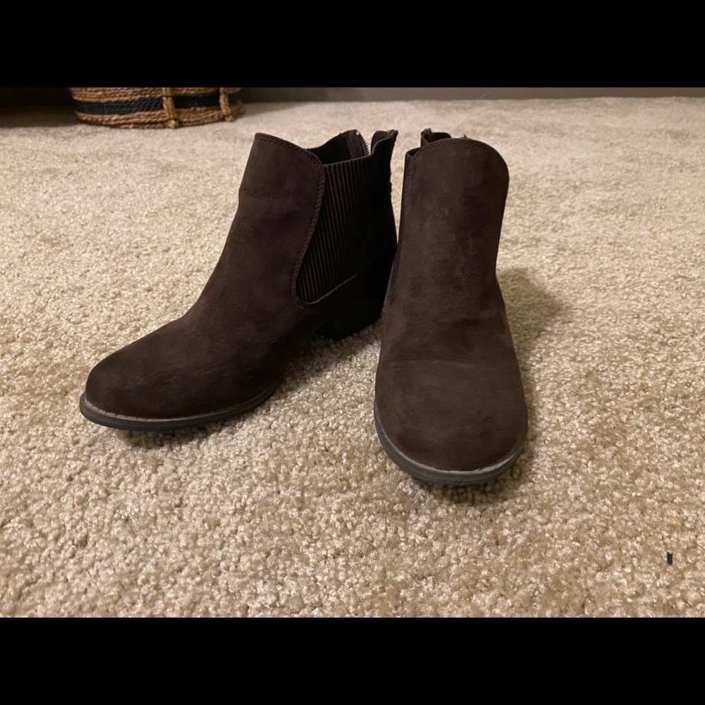 Brown booties